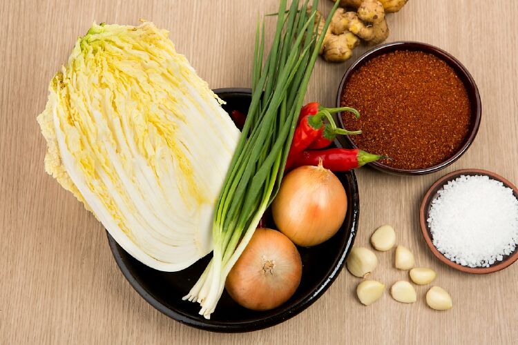 Nguyên liệu chế biến món Kimchi tại nhà